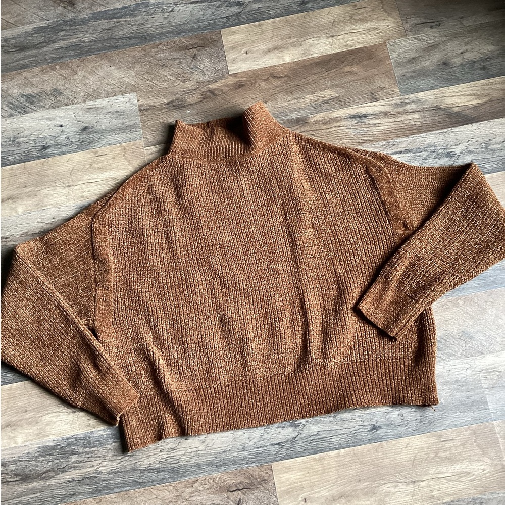 Jon & Anna Brown Mock Neck Sweater